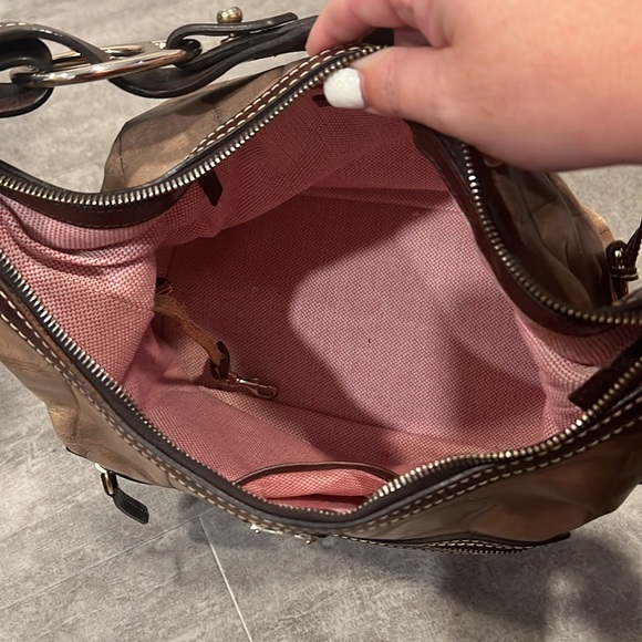 Dooney & Bourke Leather Shoulder Bag - Picture 7 of 11